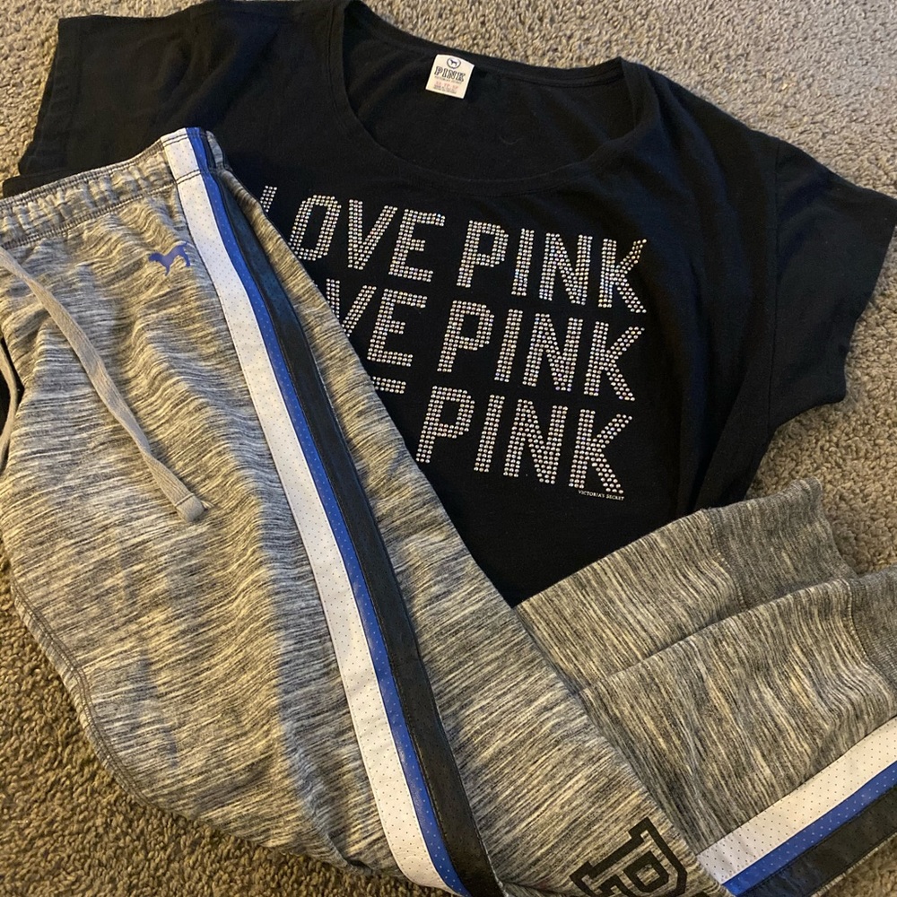 Vs pink rhinestone outfit